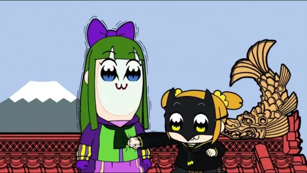 Capa de Ninja Batman x Poputepipikku Kindan no Collab CM