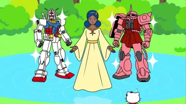 Capa de Chogokin Gundam★Hello Kitty