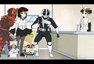 Capa de Crayon Shin-chan Manatsu no Yoru ni Ora Sanjou! Arashi wo Yobu Den-O vs. Shin-O 60-pun Special!!